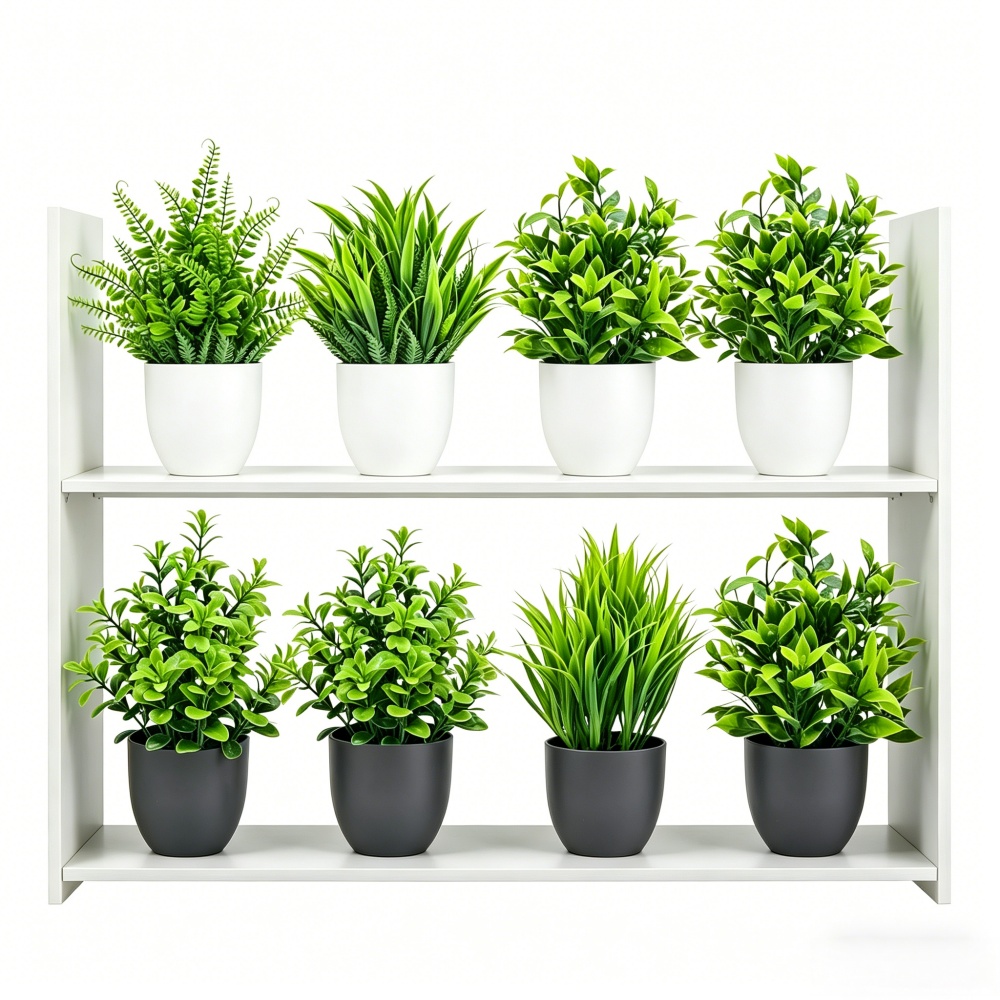 String Of Pearls Plant - Set di 4 Mini Piante Artificiali